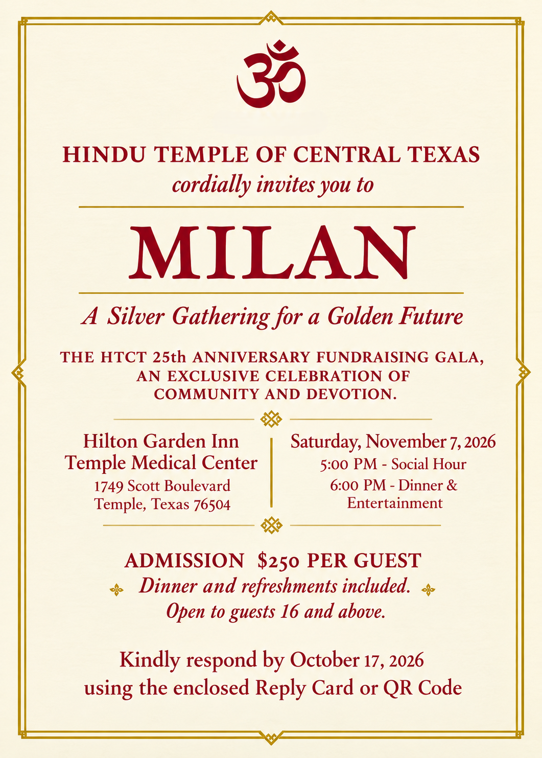 MILAN &ndash; HTCT 25th Anniversary Fundraising Gala